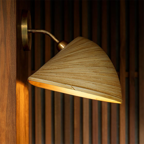 Applique contemporanea - BINTAN - Bambusa Bali - da interno / in legno / fissa