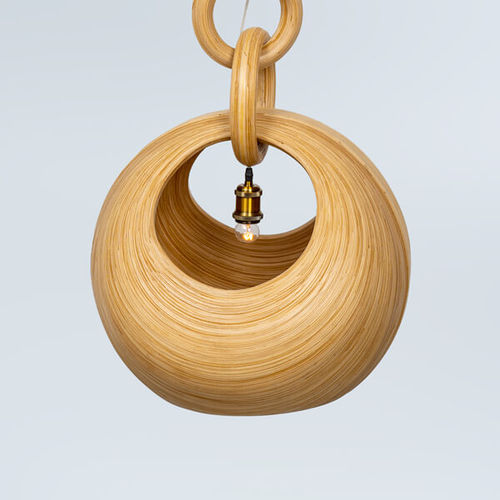 Lampada a sospensione - BAKUL TIGA - Bambusa Bali - in bambù / design originale / con cavo