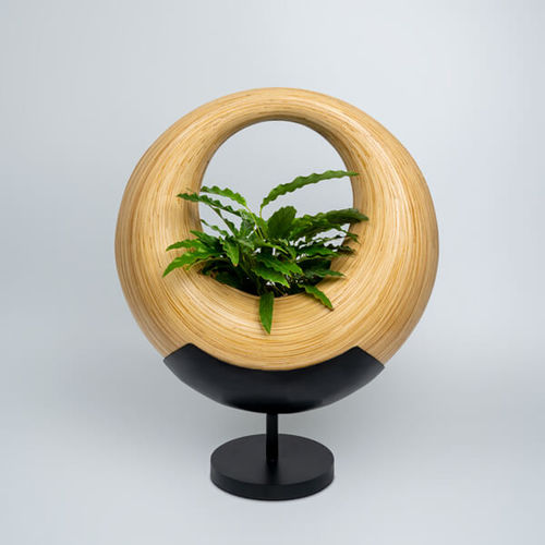 Vaso design originale - DONAT - Bambusa Bali - in bambù / fatto a mano