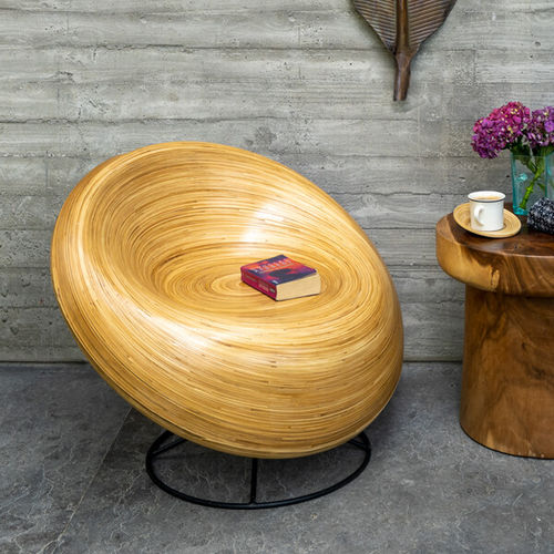 Poltrona design originale - Bambusa Bali - in legno / in metallo / in rattan sintetico