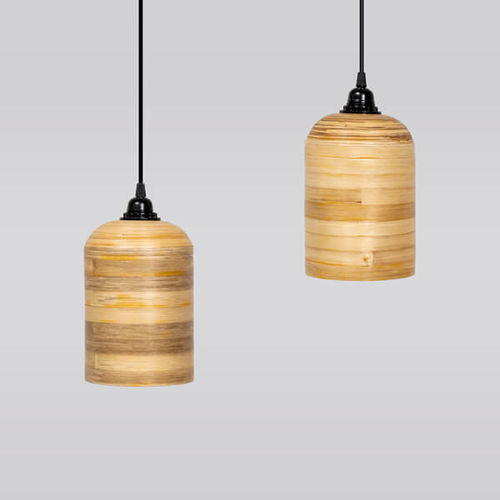 Lampada a sospensione - SAKALA - Bambusa Bali - in legno / contemporanea / con cavo