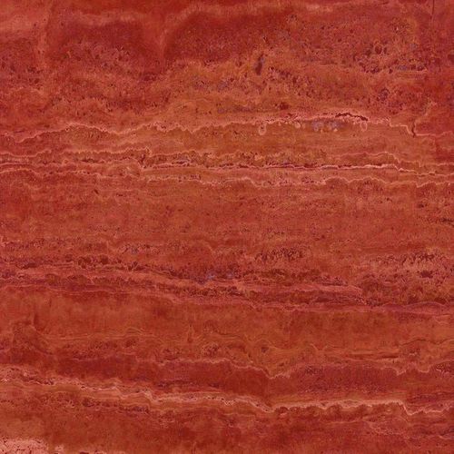 Lastra in pietra in travertino - ROSSO  - GIOVANNOZZI MARMI S.R.L. - per stanza da bagno / levigata / aspetto marmo