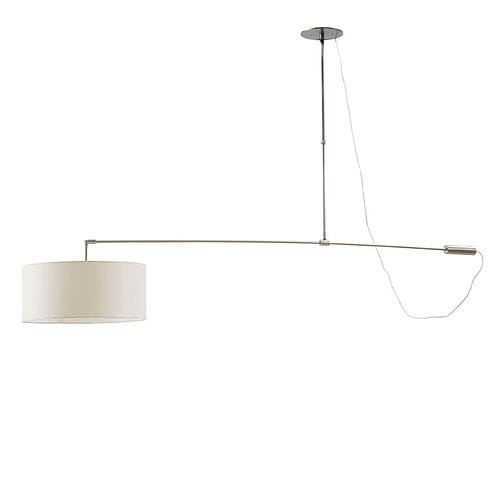 Lampada a sospensione - Arco colgant - Luzfin - in ferro / in tessuto / contemporanea