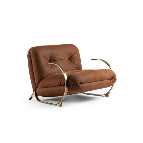 Poltrona contemporanea - LULU - HESSENTIA | Cornelio Cappellini - in tessuto / in pelle / in legno