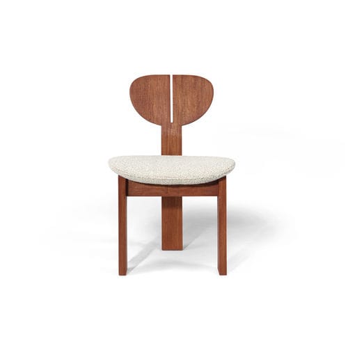 Sedia contemporanea - JILL - HESSENTIA | Cornelio Cappellini - da interno / in tessuto / con supporto in iroko