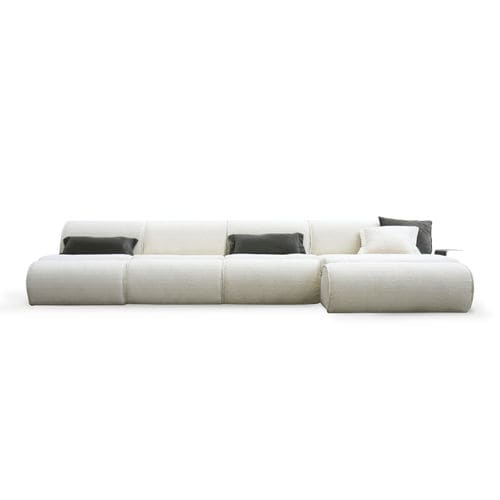 Divano modulare - DENVER - HESSENTIA | Cornelio Cappellini - contemporaneo / in tessuto / in pelle