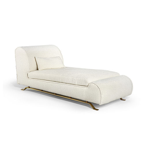 Chaise longue contemporanea - DENVER   - HESSENTIA | Cornelio Cappellini - in tessuto / in pelle / in metallo