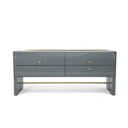 Cassettone contemporaneo - OSKAR - HESSENTIA | Cornelio Cappellini - in legno laccato / in metallo / di Luca Erba