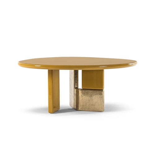 Tavolo contemporaneo - OVOO - HESSENTIA | Cornelio Cappellini - in legno laccato / con supporto in metallo / da 4-6 persone
