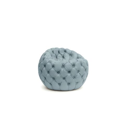 Pouf contemporaneo - DOT - HESSENTIA | Cornelio Cappellini - in tessuto / in pelle / tondo