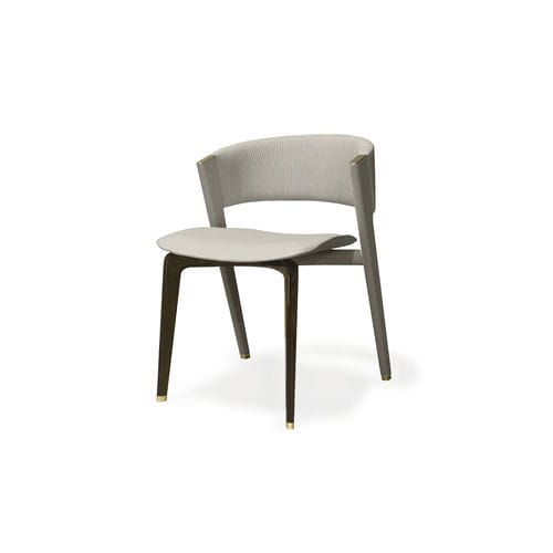 Sedia contemporanea - LISBONA - HESSENTIA | Cornelio Cappellini - da interno / in pelle / con supporto in metallo