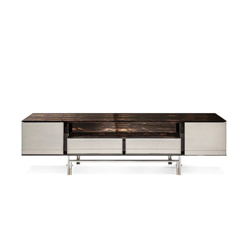 Credenza contemporanea - HARBOUR - HESSENTIA | Cornelio Cappellini - in ziricote / in metallo / con cassetti