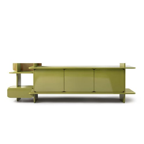 Credenza contemporanea - GREFFAGE - HESSENTIA | Cornelio Cappellini - in legno laccato / in metallo / con ripiano