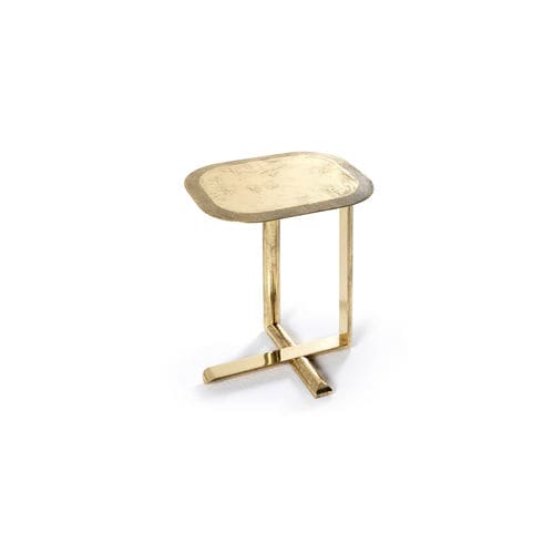 Tavolino contemporaneo - DORADO - HESSENTIA | Cornelio Cappellini - in metallo / con supporto in metallo / rettangolare