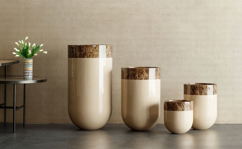 Vaso da giardino in fibra di vetro - Leppo MR - Bonasila - ad isola / tubolare / per uso domestico