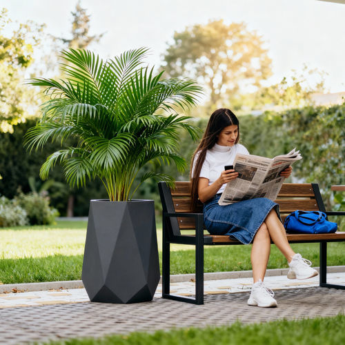 Fioriera in fibra di vetro - MAILOS - Bonasila - esagonale / modulabile / resiste alle intemperie
