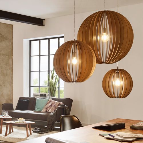Lampada a sospensione - 32073 - Skapetze Lichtmacher - in legno / contemporanea / con cavo