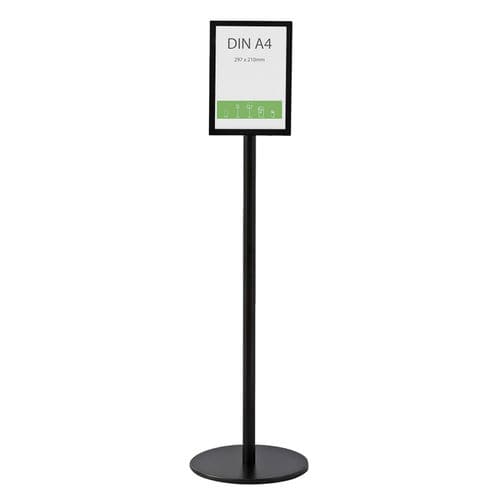 Pannello informativo a pavimento - Q EZI FRAME - FEPRO - da interno / a doppia faccia / in acciaio con rivestimento a polvere