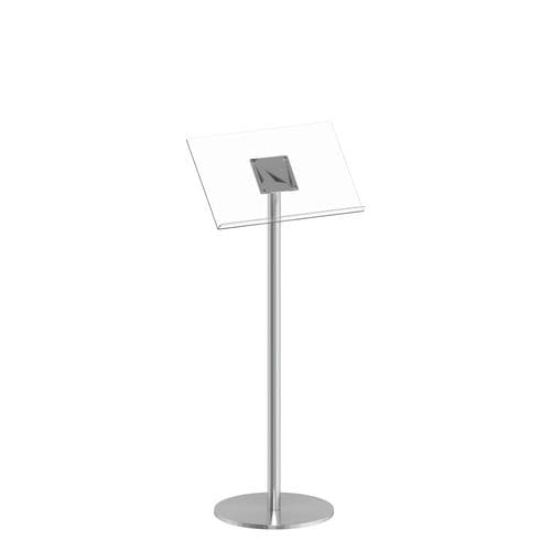 Porta opuscoli installazione libera - Q EZI LECTERN - FEPRO - in acciaio inossidabile / in acrilico / contract