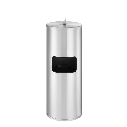 Dispenser per salviette con cestino - CYLI - FEPRO - da appoggio / in acciaio inossidabile / contract