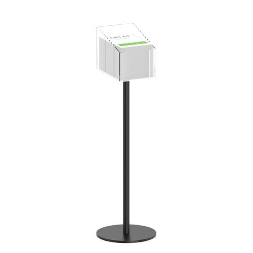 Porta opuscoli installazione libera - Q EZI SCHLICHT - FEPRO - in acciaio con rivestimento a polvere / contract / mobile