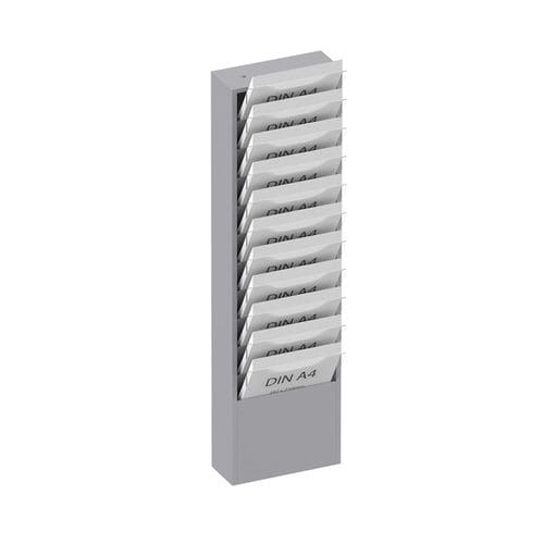 Porta opuscoli da parete - SORTI - FEPRO - in acciaio galvanizzato / contract