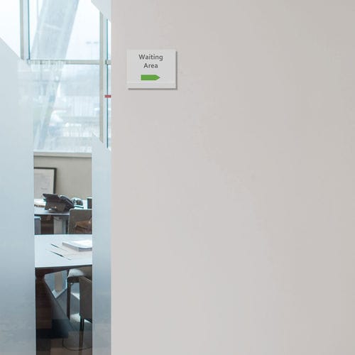 Cartello segnaletico per porta - CLIP  - FEPRO - da parete / in acrilico / in vetro