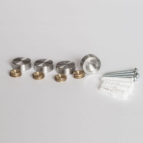 Sistema di fissaggio in acciaio inossidabile - IMS MIRROR MOUNT - FEPRO - in ottone / per interni / per vetro