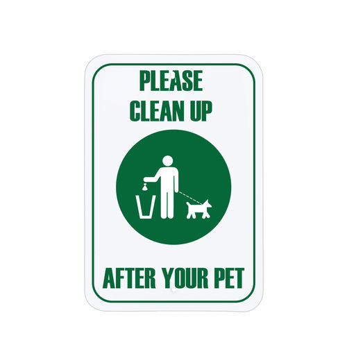 Cartello segnaletico per parco per cani - CLEANUP  - FEPRO - da esterno / ad isola / in acciaio galvanizzato