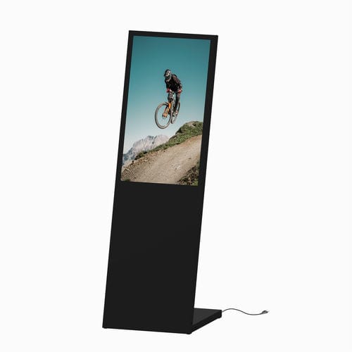 Cartello pubblicitario digitale - PLANAVISION SAMSUNG 32" BLACK - FEPRO - da appoggio / da interno / in acciaio