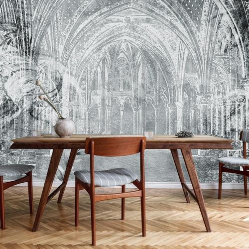 Carta da parati contemporanea - GOTHIC ARCH  - Wally's - a motivi / grigia / nera