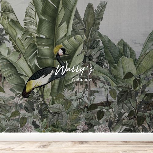 Carta da parati contemporanea - BOTANIC HEAVEN  - Wally's - con motivi naturali / verde / per soggiorno