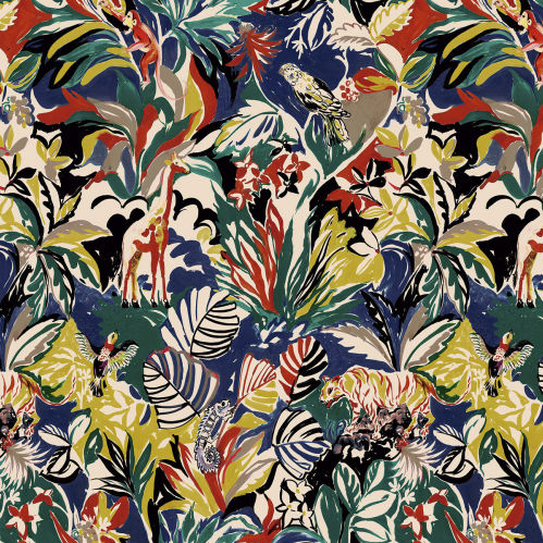 Tessuto da tappezzeria - BOTANICAL DREAM - Aldeco Interior Fabrics - per tende / a fiori / in cotone