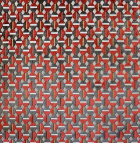 Tessuto da tappezzeria - LUMIÉRE JACQUARD VELVET - Aldeco Interior Fabrics - con motivi geometrici / in poliestere / in viscosa