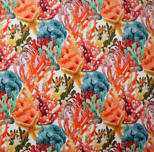 Tessuto da tappezzeria - SEALIFE VELVET - Aldeco Interior Fabrics - per tende / con motivi naturali / in poliestere