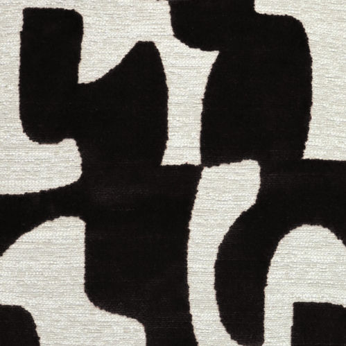 Tessuto da tappezzeria - DECOUPÉ VELVET - Aldeco Interior Fabrics - con motivo astratto / in poliestere / in lino