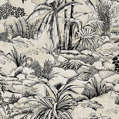 Tessuto da tappezzeria - PAYSAGE DE RÊVE - Aldeco Interior Fabrics - con motivi naturali / in cotone / con motivo stampato