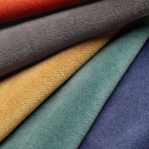 Tessuto da tappezzeria - HOPE VELVET EASY CLEAN FR - Aldeco Interior Fabrics - a tinta unita / in cotone / in velluto