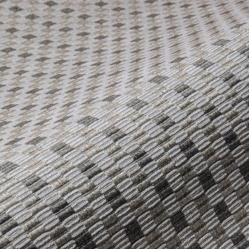 Tessuto da tappezzeria - PITCH FR - Aldeco Interior Fabrics - con motivi geometrici / in poliestere / in cotone