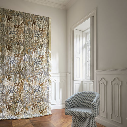 Tessuto da tappezzeria - CHRONIQUES DE VOYAGE  - Aldeco Interior Fabrics - per tende / con motivi naturali / a fiori
