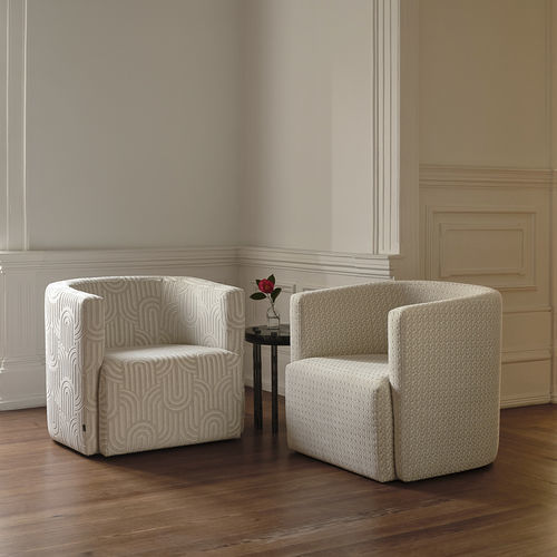 Tessuto da tappezzeria - BELLE &Eacute;POQUE - Aldeco Interior Fabrics - con motivi geometrici / in cotone / in lino