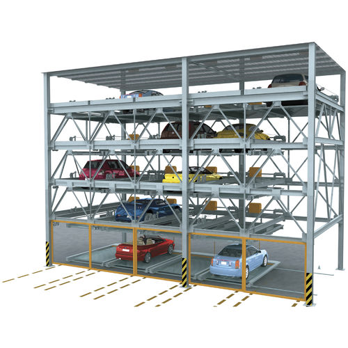 Sistema di parcheggio con piattaforma - Liftech - con ascensore