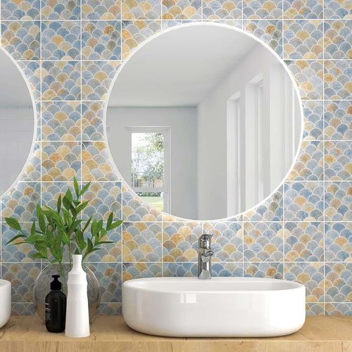 Piastrella in ceramica - ESCAMAS | 15x15 - CERAGNI | WALL CERAMIC TILES - opaca / da interno / da bagno