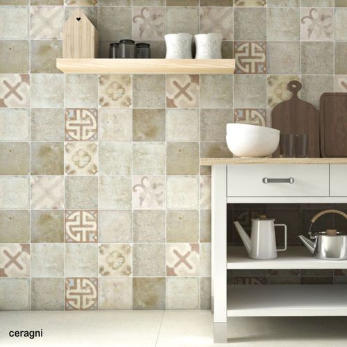 Piastrella in ceramica - PROVENCE | 20x20 - CERAGNI | WALL CERAMIC TILES - opaca / da interno / da bagno