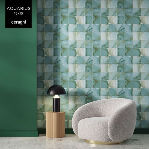 Piastrella in ceramica - AQUARIUS | 15x15 - CERAGNI | WALL CERAMIC TILES - lucida / da interno / da bagno