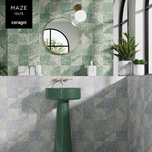 Piastrella in ceramica - MAZE | 15x15 - CERAGNI | WALL CERAMIC TILES - opaca / da interno / da bagno