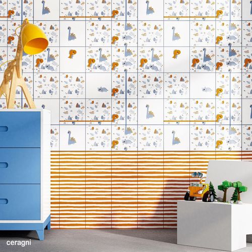 Piastrella in ceramica - DINO | 20x20 - CERAGNI | WALL CERAMIC TILES - opaca / da interno / da bagno