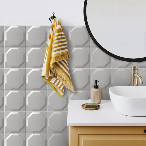Piastrella in ceramica - OCTAGON | 15x15 - CERAGNI | WALL CERAMIC TILES - lucida / a rilievo / da interno