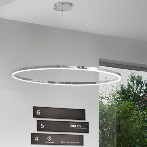 Lampada a sospensione - RING 100 - s.luce - in metallo / in acrilico / contemporanea