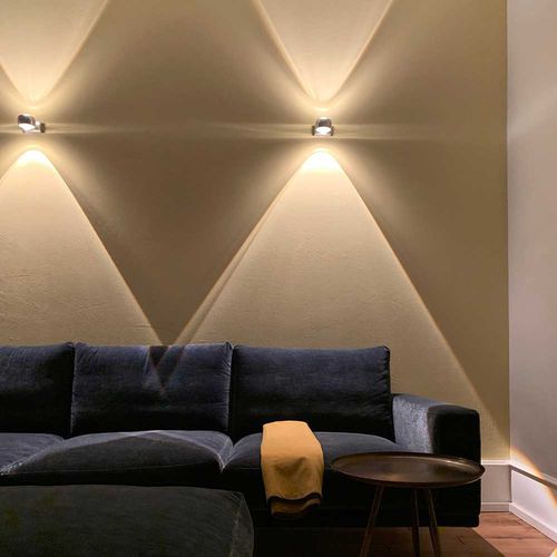 Applique contemporanea - BEAM UP&DOWN - s.luce - da interno / in metallo / in vetro